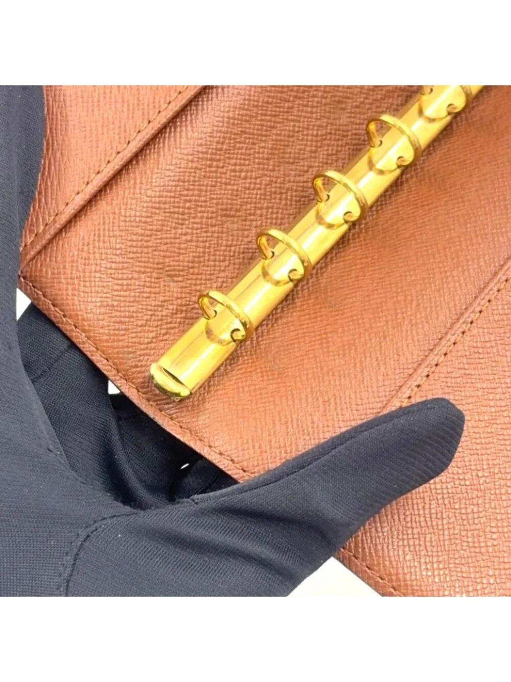 Louis Vuitton Agenda PM Brown Notebook Cover Gold
